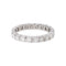 Bague 55 Alliance américaine - Bague en or blanc et diamants 58 Facettes 5709156CN