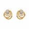 Boucles d'oreilles Boucles d'oreilles en or jaune et blanc avec diamants 58 Facettes 5713872CN