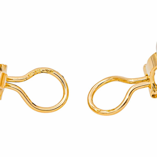 Boucles d'oreilles Boucles d'oreilles en or jaune et blanc avec diamants 58 Facettes 5713872CN