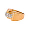 Bague 53 Tank - Bague en or rose, platine et diamants 58 Facettes 5709149CN