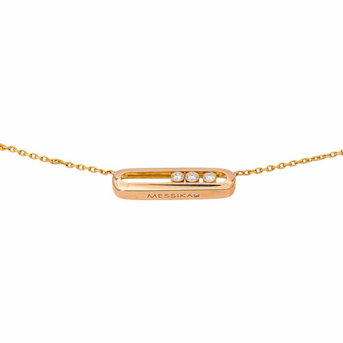 Collier Messika Move Classique - Collier en or rose et diamants 58 Facettes 5757406RV