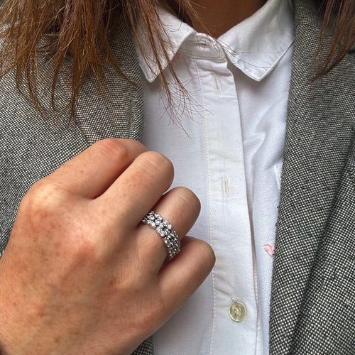 Bague 55 Mauboussin - Bague Je le veux en or gris diamants 58 Facettes REF2525-293