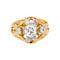 Bague 61 Bague rétro en or jaune et blanc et diamants 58 Facettes 5740042RV