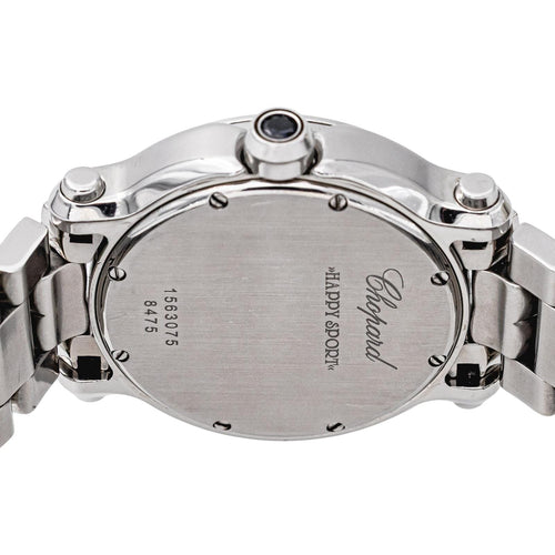 Montre Chopard Happy Sport - Montre en acier et diamants 58 Facettes 5786029RV