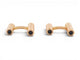 Boutons de manchette Cartier Décors Ressorts - Boutons de manchette en or rose et onyx 58 Facettes 274667