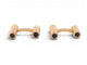 Boutons de manchette Cartier Décors Ressorts - Boutons de manchette en or rose et onyx 58 Facettes 274667