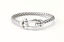 Bracelet FRED Force 10 - Bracelet en or blanc et acier 58 Facettes DV-FRED.F10