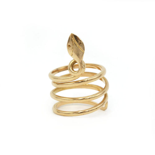 Bague 52 Bague serpent en or jaune 58 Facettes 260157R