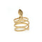 Bague 52 Bague serpent en or jaune 58 Facettes 260157R
