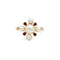Bague 51 Bague en or jaune, rubis et perles 58 Facettes 260158R