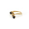 Bague 53 Bague Toi & Moi en or jaune, saphirs et diamants 58 Facettes 260159R