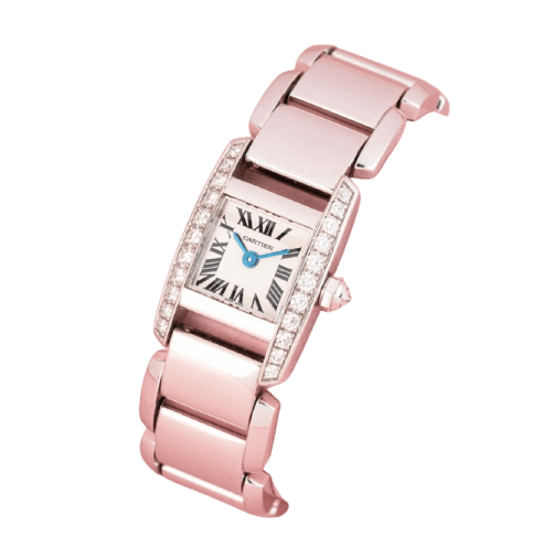 Montre Cartier Tankissime - Montre en or gris 18K et diamants 58 Facettes 275