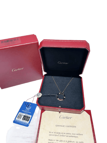 Pendentif Cartier Love - Pendentif en or rose et diamants 58 Facettes jnci120