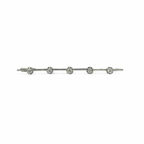 Broche Broche barrette - Diamants en platine 58 Facettes REF24003-167