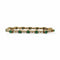 Bracelet Bracelet émeraudes et ligne de diamants en or jaune 58 Facettes REF2547-319
