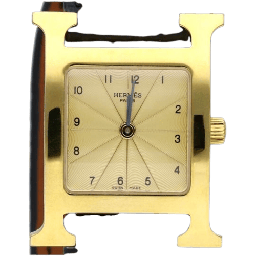 Montre Hermès Heure H - Montre femme en plaqué or 58 Facettes MT47105