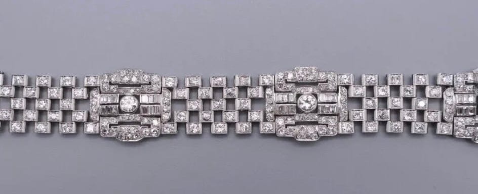 Bracelet Bracelet Art déco 15,30 ct 58 Facettes Bracelet