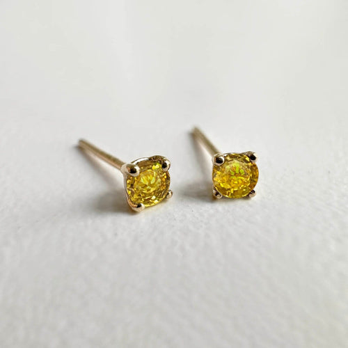 Boucles d'oreilles Single Tulip - Boucles d'oreilles en or 18 carats et tourmalines jaunes 58 Facettes GER1335YW