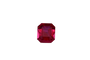 Rubis du Mozambique - Pierre taille émeraude rouge rosé vif 58 Facettes GEM-06