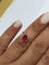 Rubis du Mozambique - Pierre taille émeraude rouge rosé vif 58 Facettes GEM-06