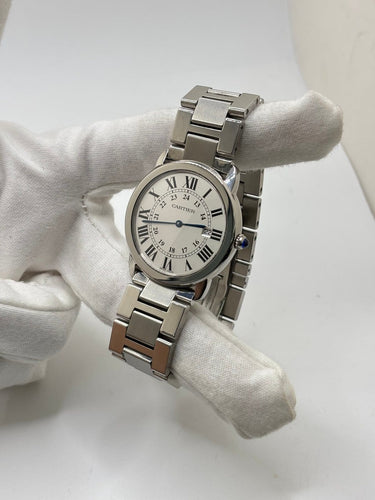 Montre Cartier Ronde Solo - Montre en acier 58 Facettes 2048