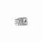 Bague 55 Bague bandeau diamants en or gris 18K 58 Facettes REF2549-317