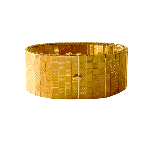 Bracelet Bracelet manchette en or jaune 18 carats 58 Facettes N62