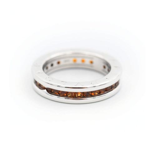 Bague 52 Bulgari B.zero1 - Bague en or blanc et quartz citrin 58 Facettes 708A25_M
