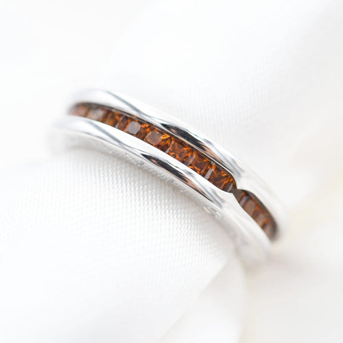 Bague 52 Bulgari B.zero1 - Bague en or blanc et quartz citrin 58 Facettes 708A25_M