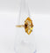 Bague 52 Bague cocktail vintage en or 18k et citrine 58 Facettes A07492