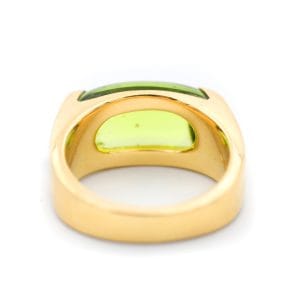 Bague 50 Bulgari Tronchetto - Bague en or 18 carats et péridot 58 Facettes 642A25_M
