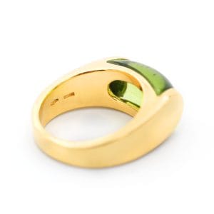 Bague 50 Bulgari Tronchetto - Bague en or 18 carats et péridot 58 Facettes 642A25_M