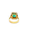 Bague 58 Empress - Bague en or jaune avec émeraude et diamants 58 Facettes 50474