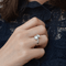 Bague 51 Toi et Moi - Bague diamants en or gris 58 Facettes
