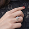 Bague 51 Toi et Moi - Bague diamants en or gris 58 Facettes