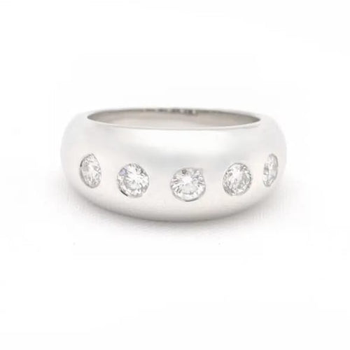 Bague 49 Bulgari Bombolino - Bague en or blanc et diamants 58 Facettes 272A24_M