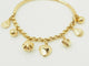 Bracelet Bracelet breloques en or jaune 18 carats et perles 58 Facettes 33799