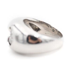 Bague 54 Bulgari Abbraccio - Bague en or blanc et diamants 58 Facettes 166B26_M