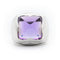 Bague 54 Bulgari Piramide XL - Bague en or blanc et améthyste 58 Facettes 166t26_M