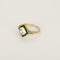 Bague 51 Bague Art déco en or jaune, platine, diamant :  1,50 carat et émeraudes 58 Facettes B260373