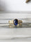 Bague 57.5 Bague en or jaune 18K, saphir et diamants 58 Facettes 276