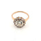 Bague 54 Bague en or rose 18 ct avec diamants taille ancienne 58 Facettes NOCODE