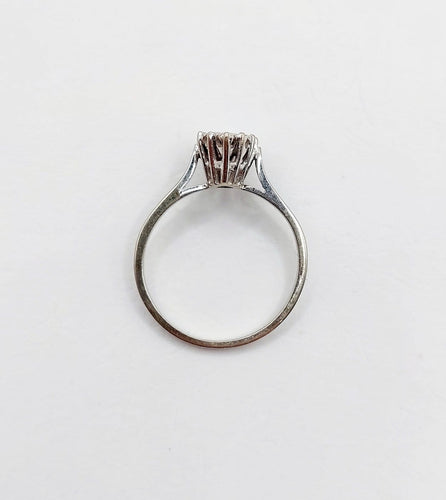 Bague 48.5 Bague marquise vintage en or blanc 18k et diamants 58 Facettes A07498