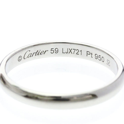 Bague 59 Cartier 1895 - Alliance en platine 58 Facettes ao76rtgl8z