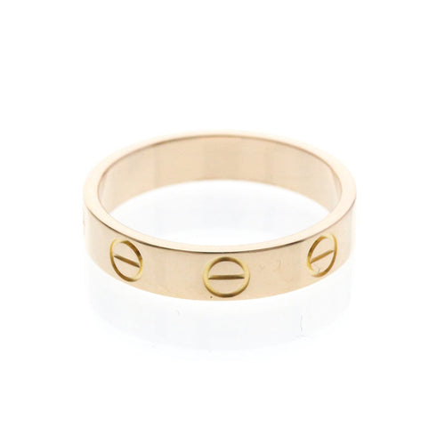 Bague 48 Cartier Love - Alliance en or rose 18K 58 Facettes hcn26221ic