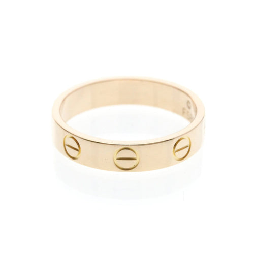 Bague 48 Cartier Love - Alliance en or rose 18K 58 Facettes hcn26221ic