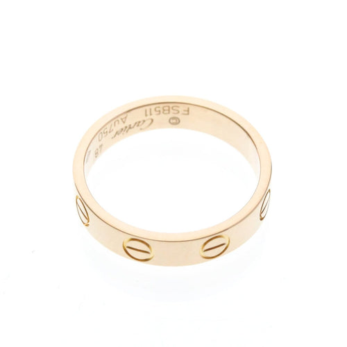 Bague 48 Cartier Love - Alliance en or rose 18K 58 Facettes hcn26221ic