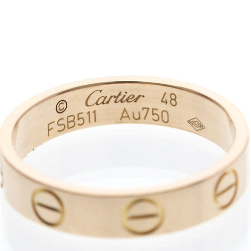 Bague 48 Cartier Love - Alliance en or rose 18K 58 Facettes hcn26221ic