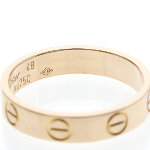 Bague 48 Cartier Love - Alliance en or rose 18K 58 Facettes hcn26221ic