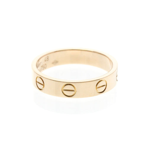 Bague 48 Cartier Love - Alliance en or rose 58 Facettes leb4lhg1au